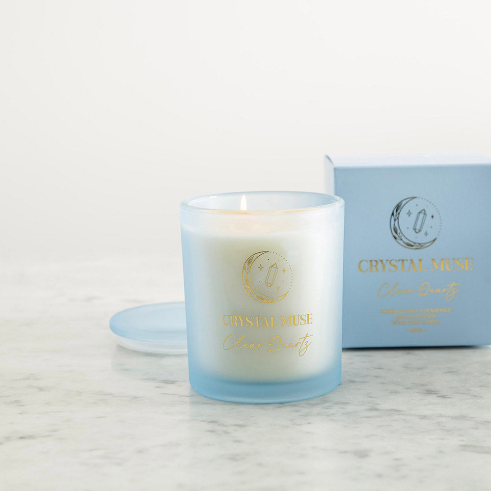 Crystal Muse Clear Quartz Candle