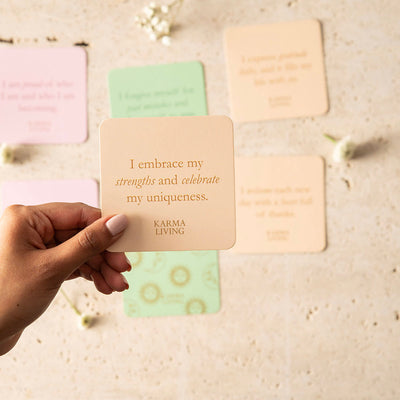 Karma Living Gratitude Affirmation Cards
