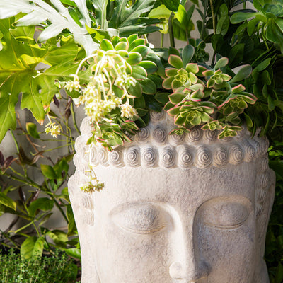 Buddha Head Statue Sandstone 52x43cm
