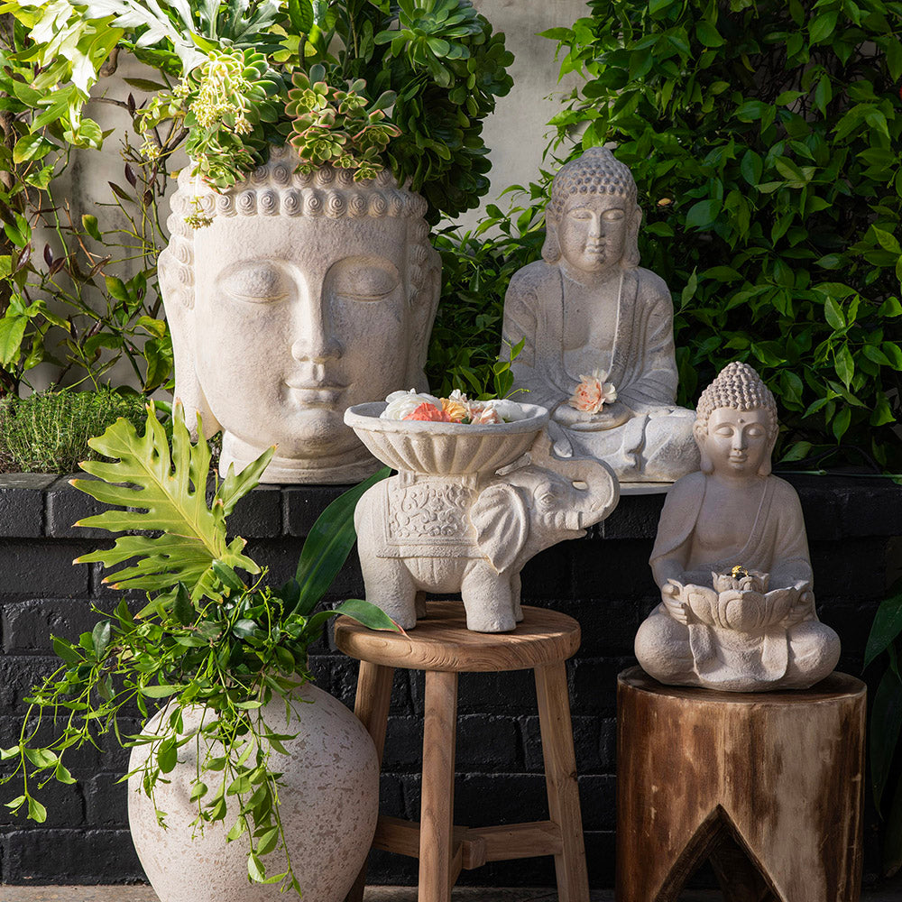 Buddha Sitting Statue Sandstone 50x36cm