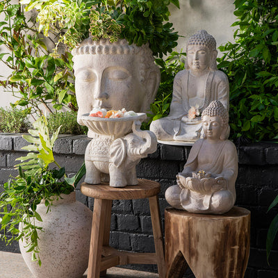 Buddha Sitting Statue Sandstone 50x36cm