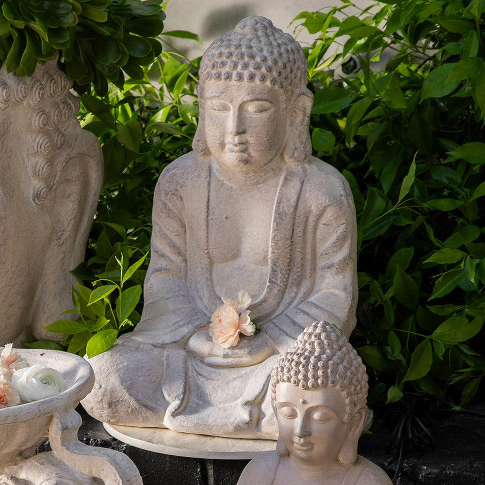 Buddha Sitting Statue Sandstone 50x36cm
