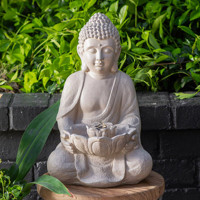 Buddha Statue Water Fountain Sandstone 45x30cm