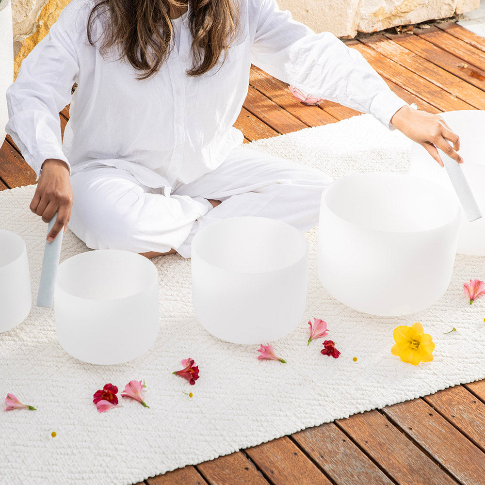 Quartz Crystal Singing Bowl 30cm Root - Note C