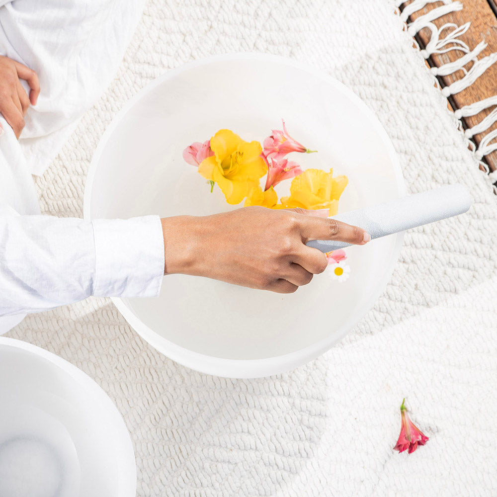 Quartz Crystal Singing Bowl 30cm Root - Note C