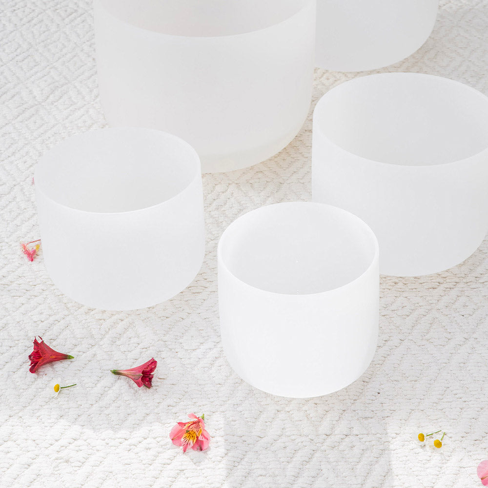 Quartz Crystal Singing Bowl 23cm Heart - Note F