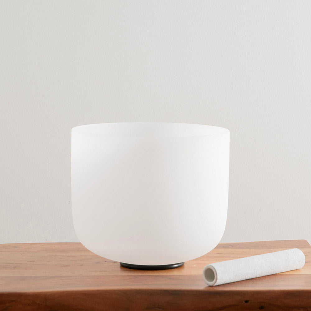 Quartz Crystal Singing Bowl 23cm Heart - Note F