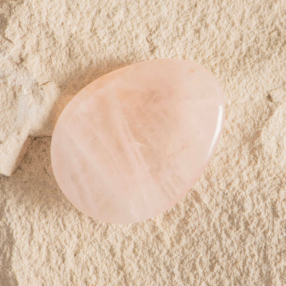 Rose Quartz Oval Worry Stone
