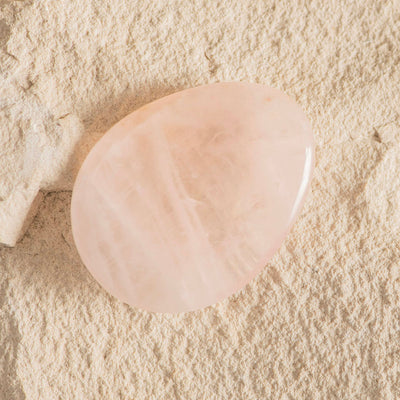 Rose Quartz Oval Worry Stone