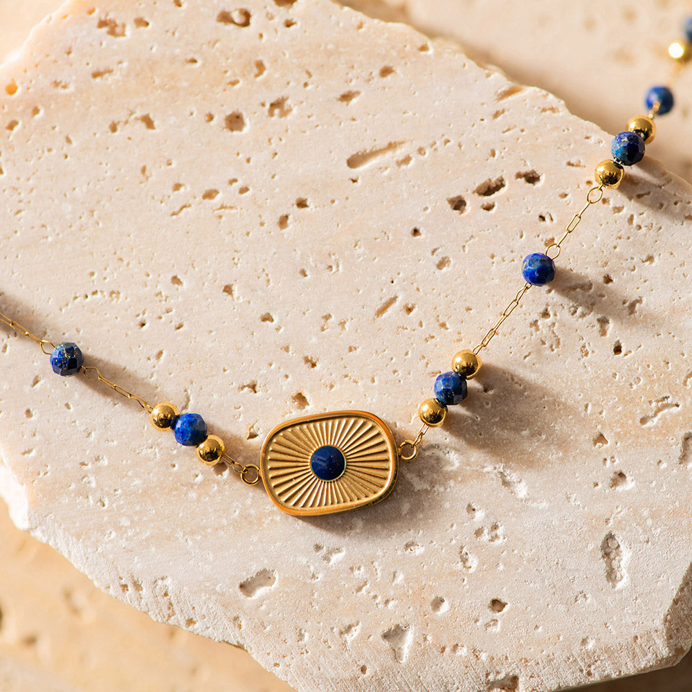 Sun & Crystal Gold Plated Bracelet