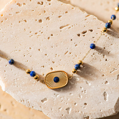 Sun & Crystal Gold Plated Bracelet