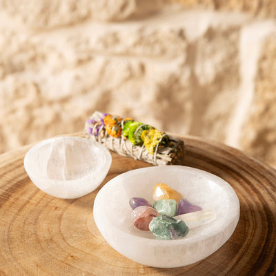 Selenite Bowl 12x4cm