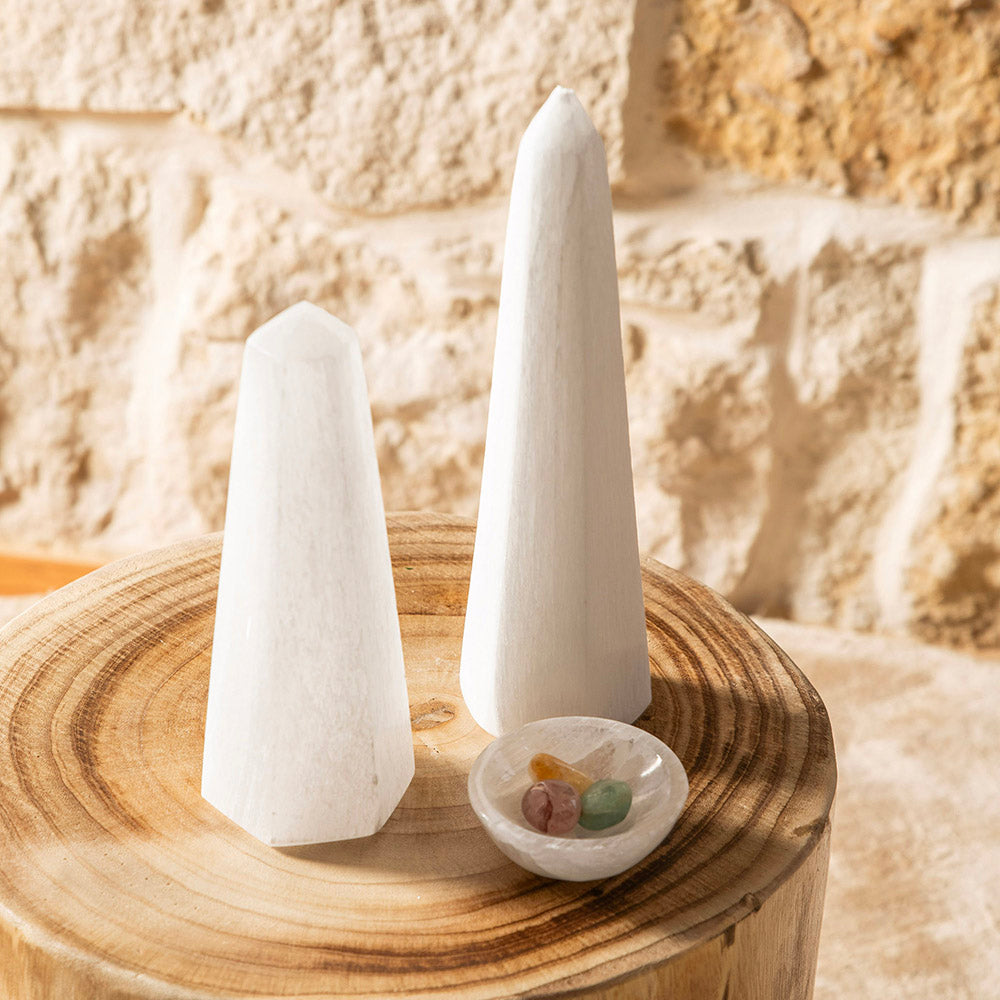 Selenite Obelisk 22cm