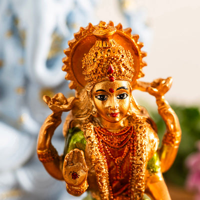 Lakshmi Statue Bronze Colour 16cm