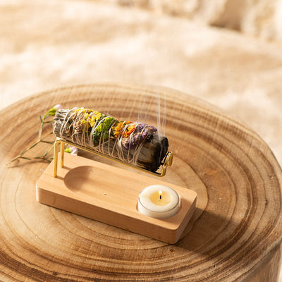 Beech Wood Smudge Stick Holder