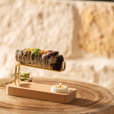Beech Wood Smudge Stick Holder