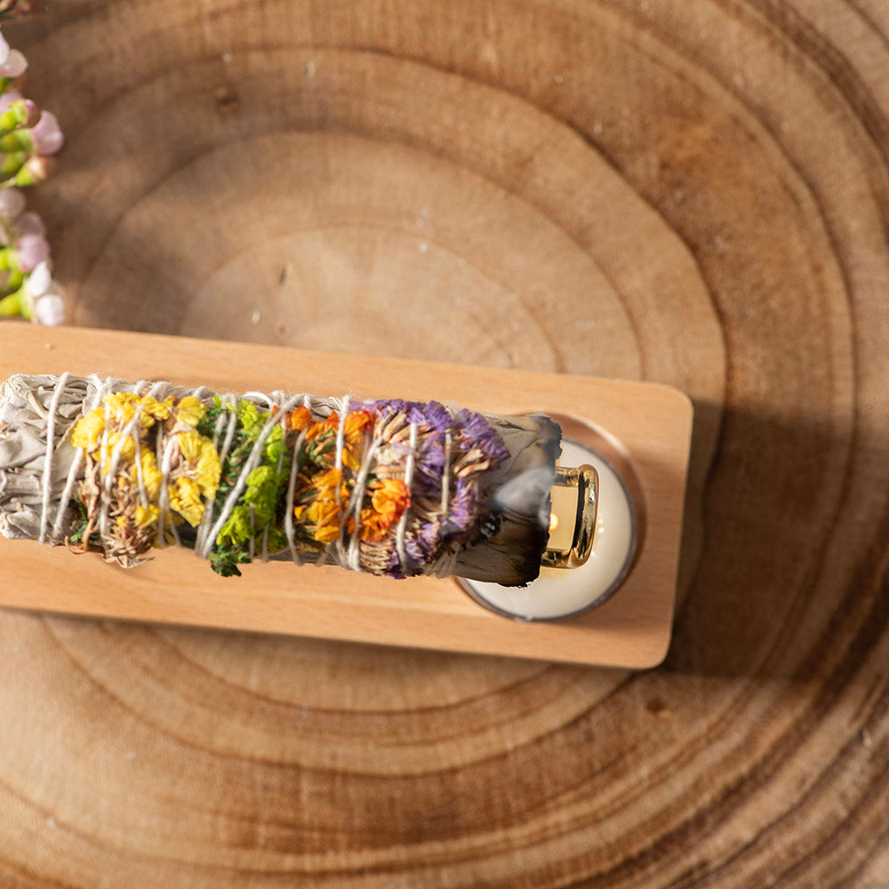 Beech Wood Smudge Stick Holder