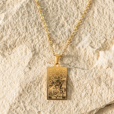 Tarot Gold Plated Necklace