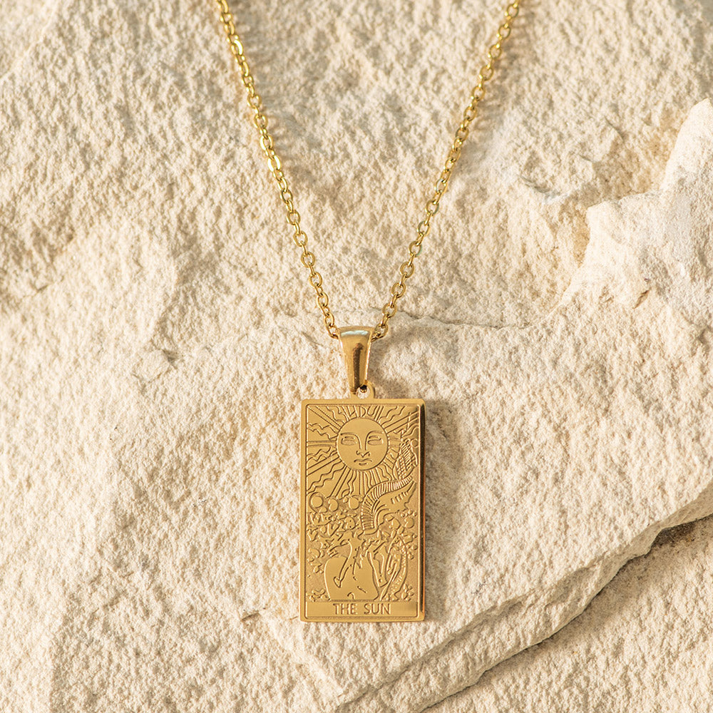 Tarot Gold Plated Necklace