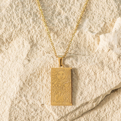 Tarot Gold Plated Necklace