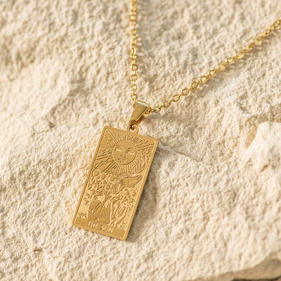 Tarot Gold Plated Necklace