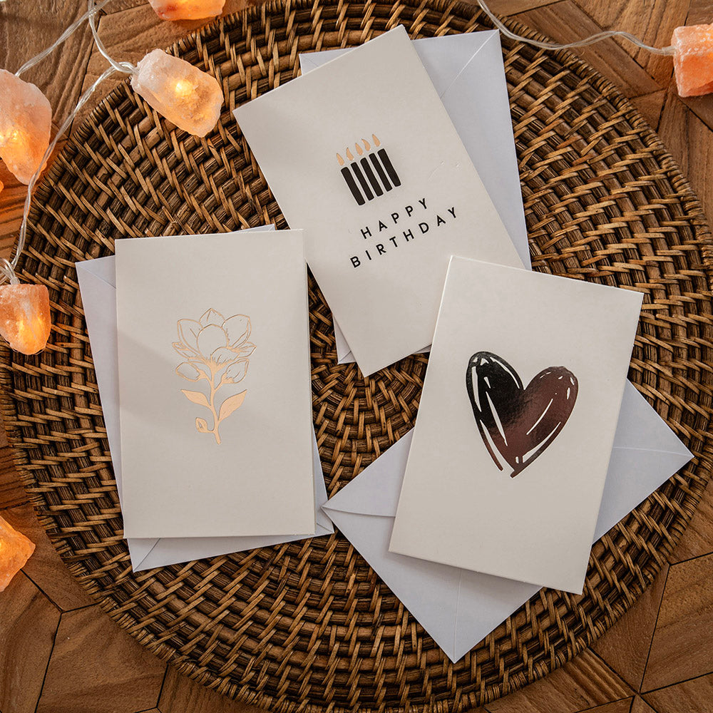 Happy Birthday with Candles Greeting Card