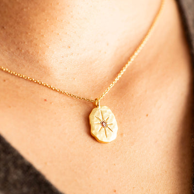 CZ Necklace Gold Plated