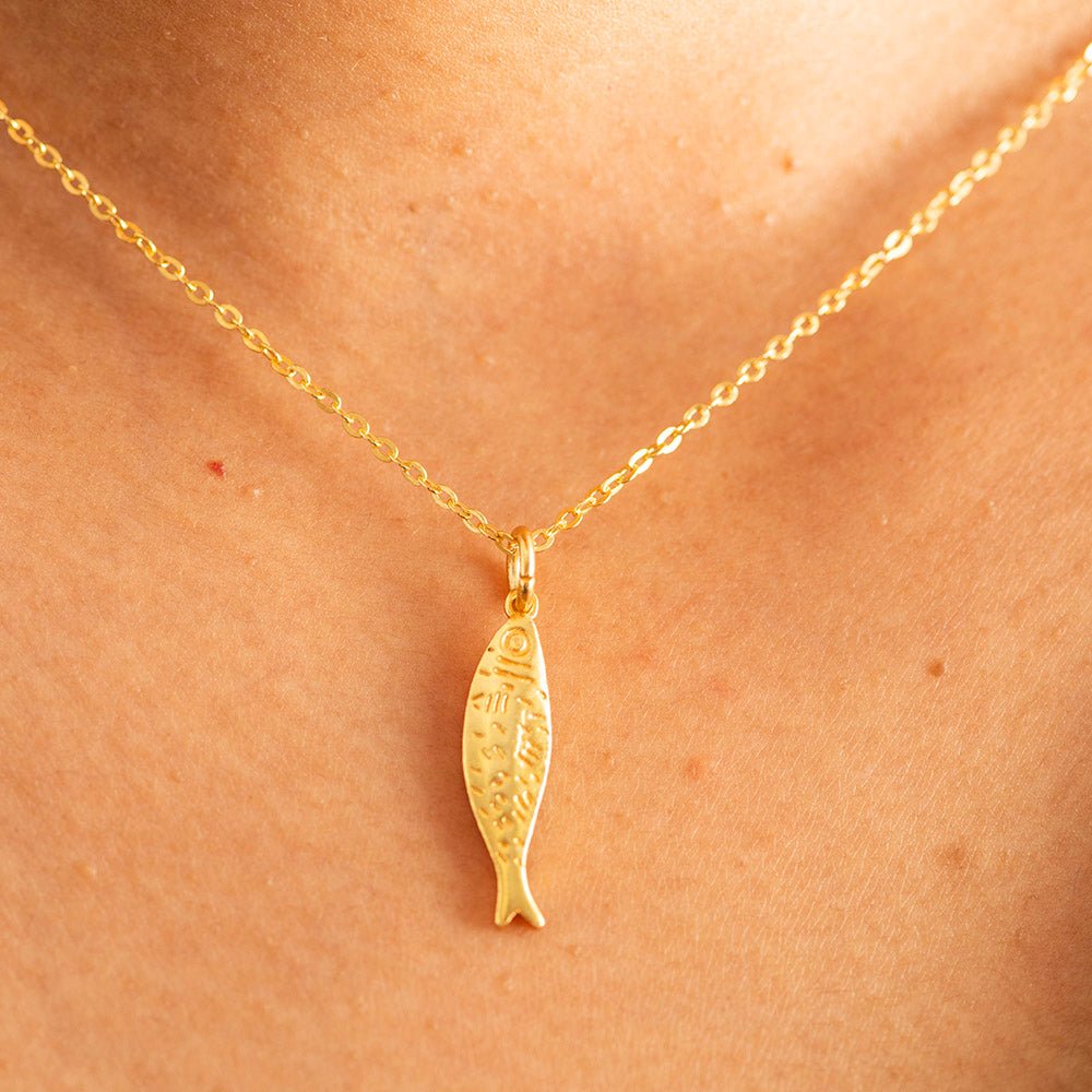 Fish Charm Silver Gold Plated