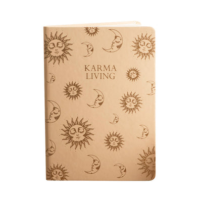 Faux Leather Journal Sun & Moon