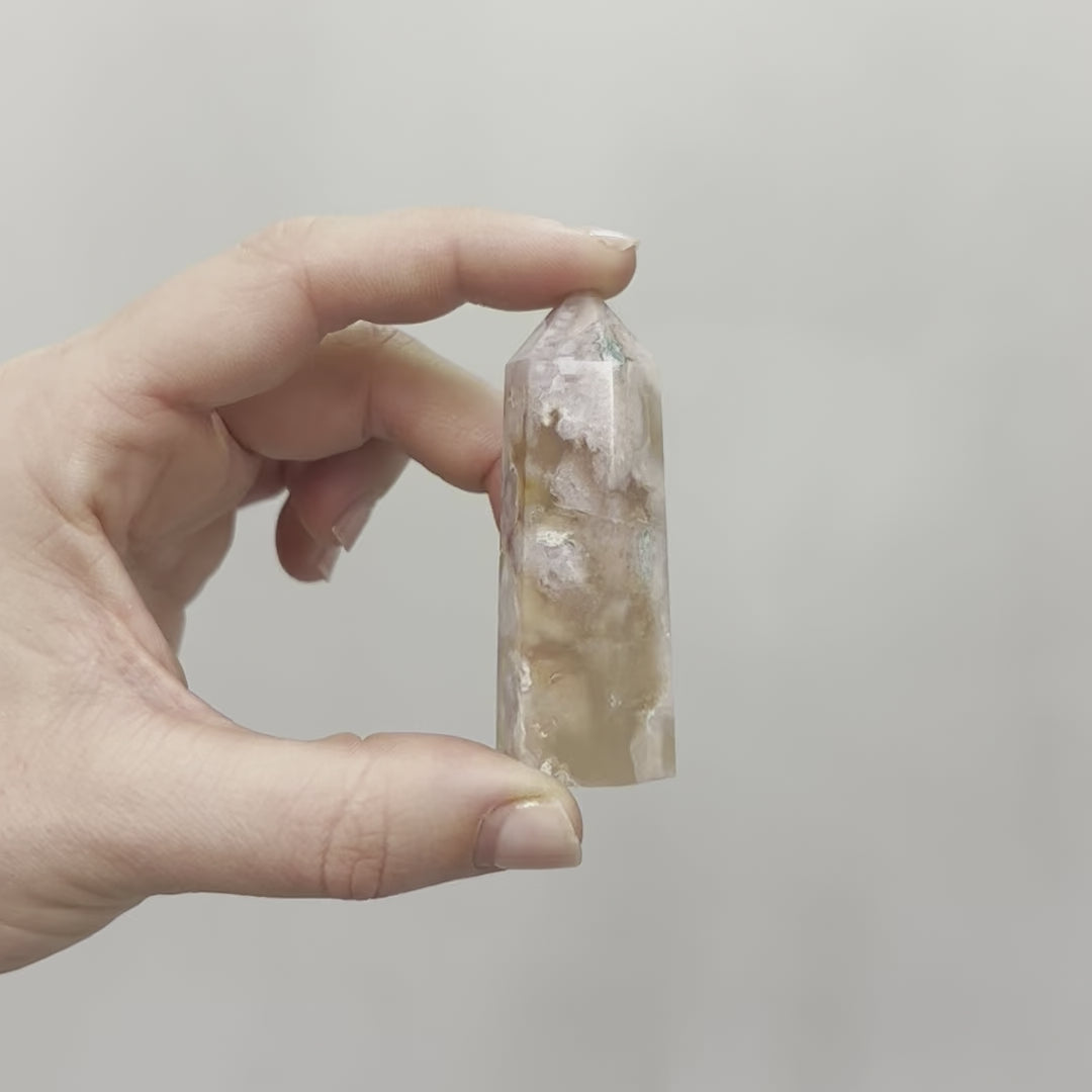 Flower Agate Point Medium #2