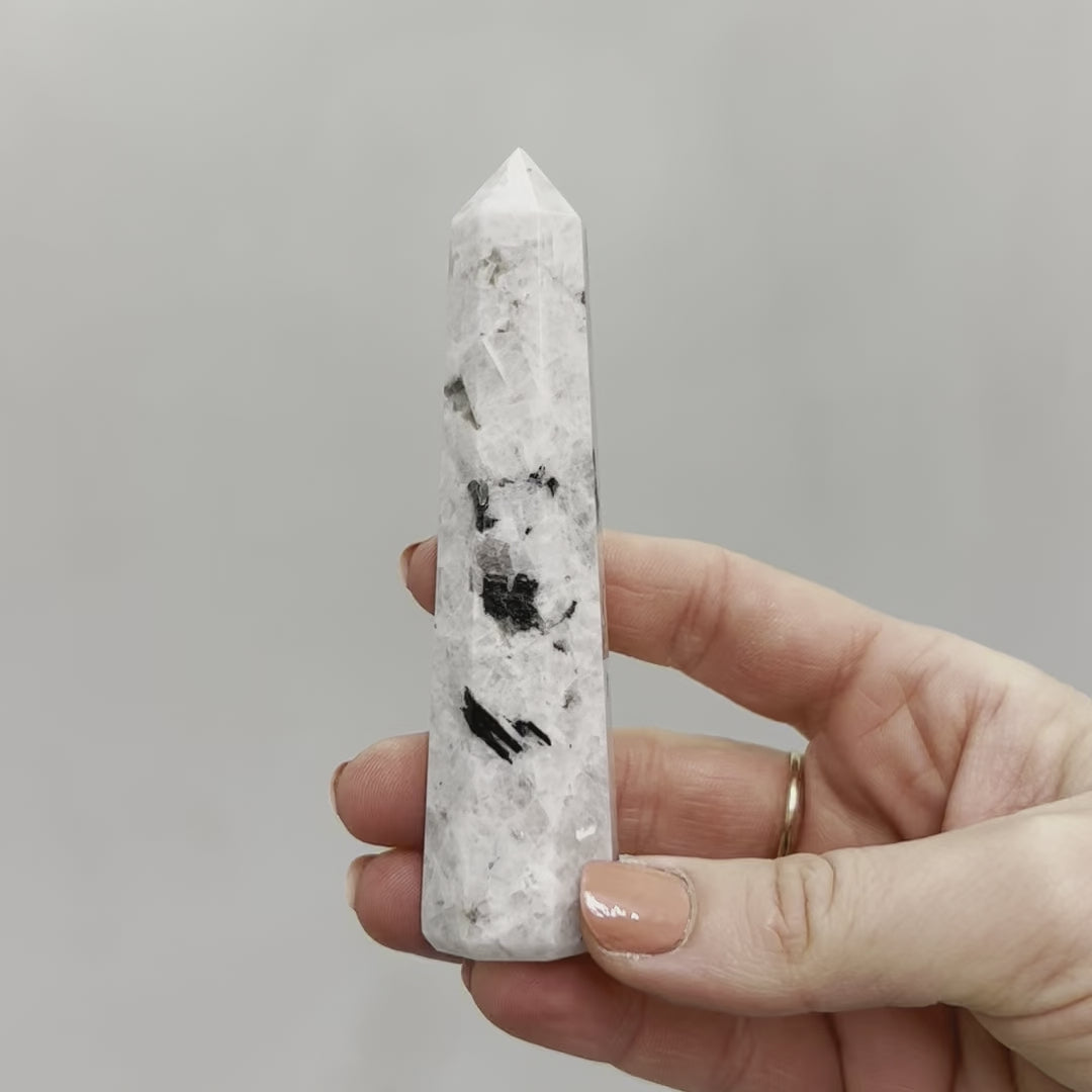 Rainbow Moonstone Point #1