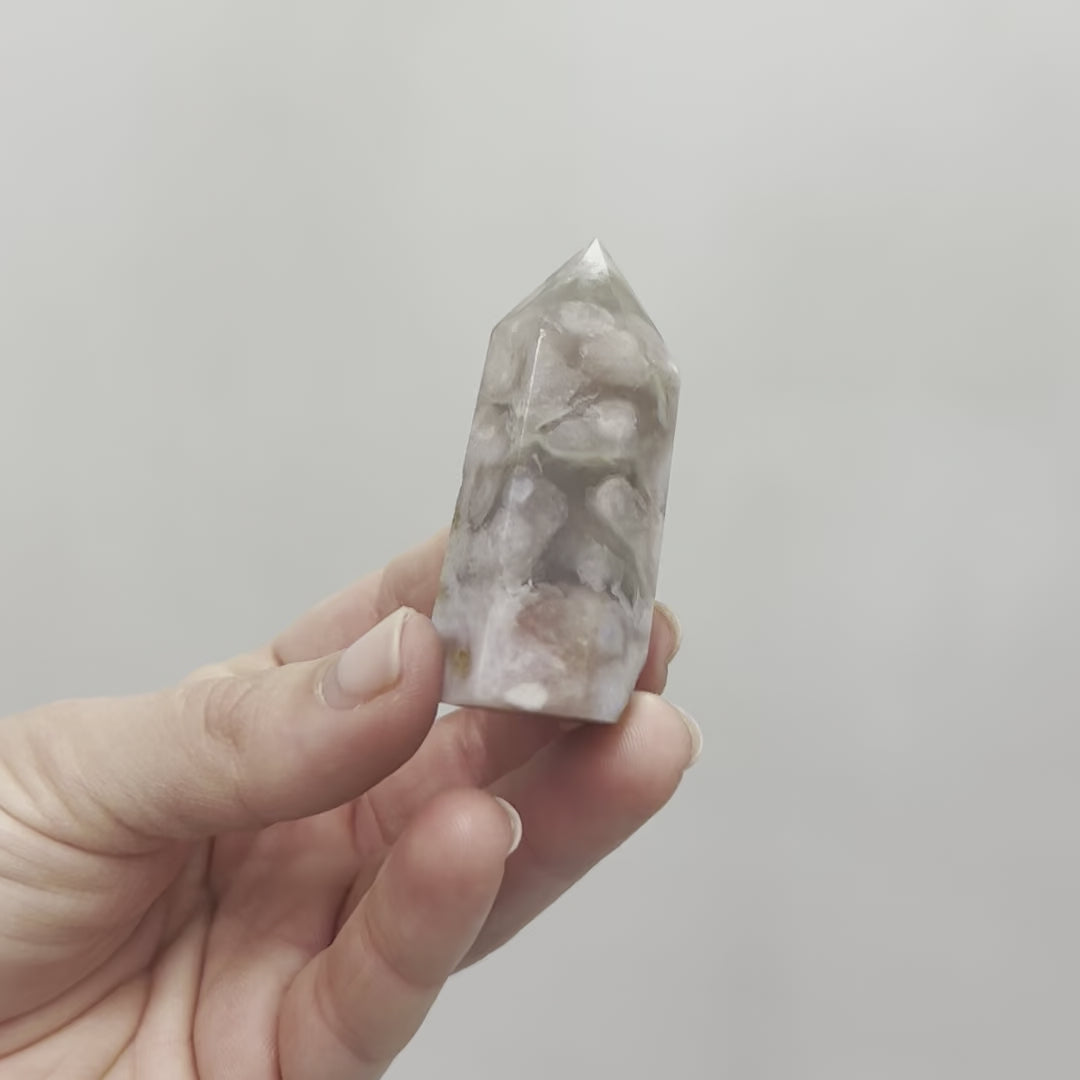Flower Agate Point Medium #16