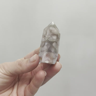 Flower Agate Point Medium #16