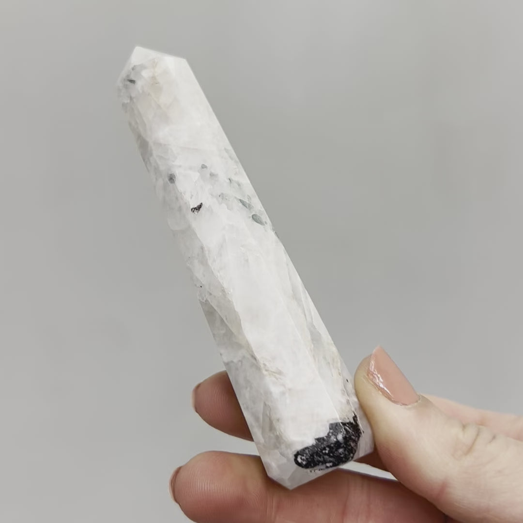 Rainbow Moonstone Point #4