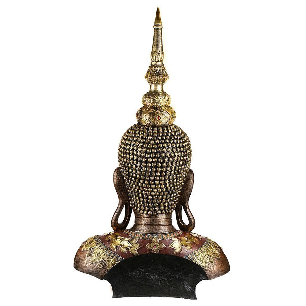 Buddha Head Statue Bronze 107cm - Karma Living