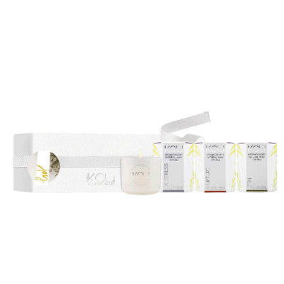 GIFT BOX Small Glass Candle Trio - Karma Living