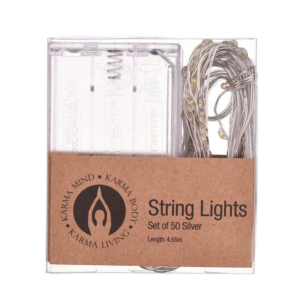 STRING LIGHTS Silver 50piece