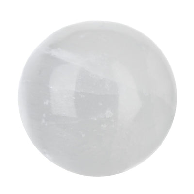 White Selenite Sphere - Karma Living