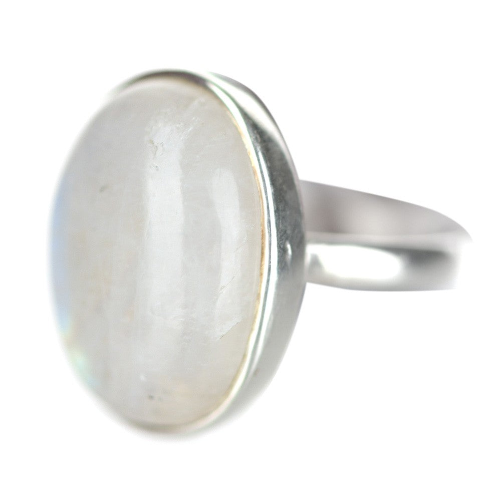 Moonstone Oval Ring - Karma Living