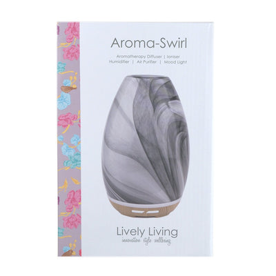 Lively Living Aroma-Swirl Diffuser Black - Karma Living