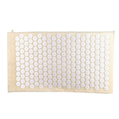 Acupressure Mat Natural & White 78cm - Karma Living