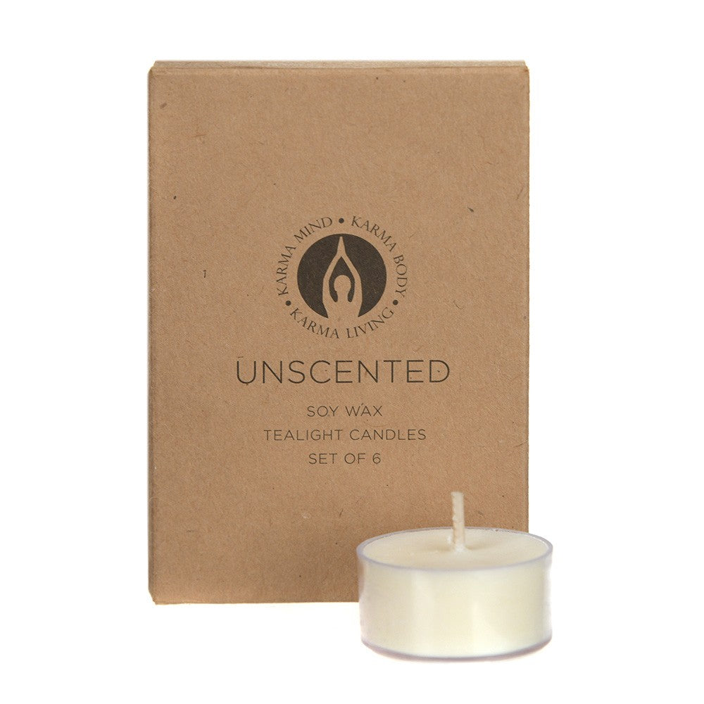 Soy Tealights Unscented Pack of 6 - Karma Living