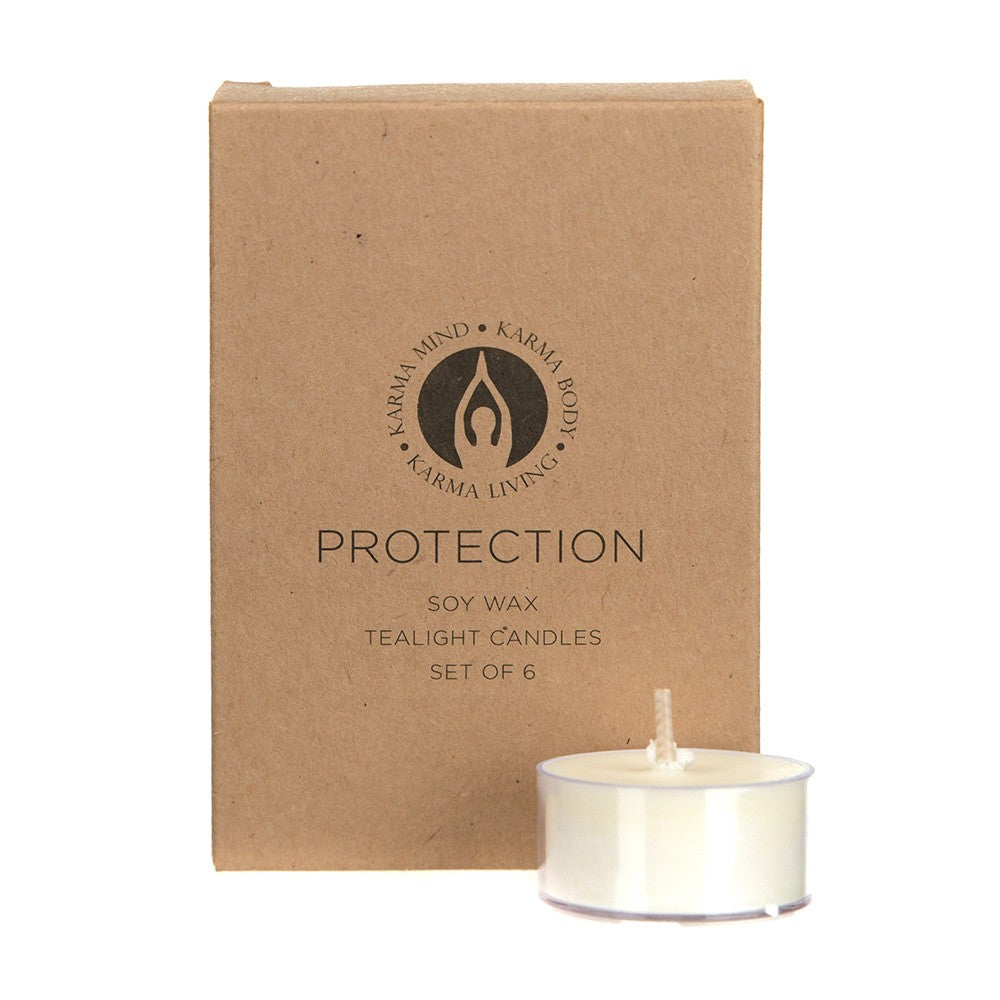 Soy Tealights Protection Blend Pack of 6 - Karma Living