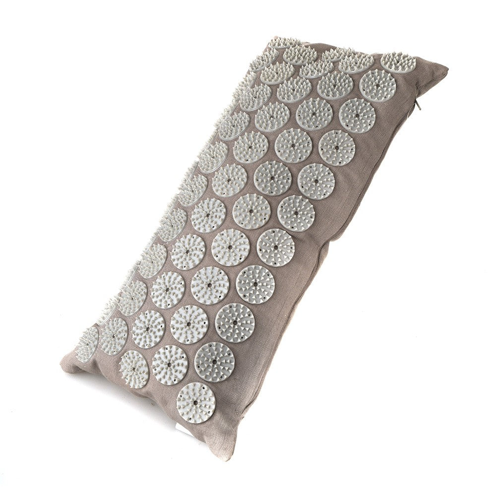 Acupressure Neck Pillow Grey & Grey 44cm - Karma Living
