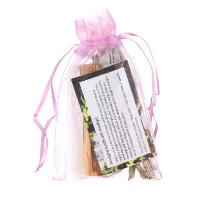 Cleansing Kit with Sage Wand, Palo Santo, Amethyst - Karma Living