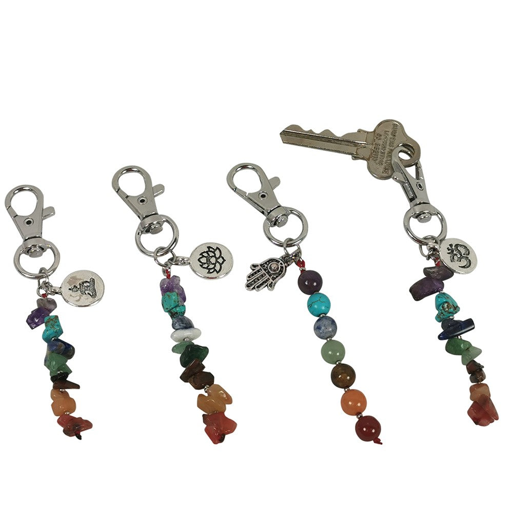 Chakra Crystal Key Ring (Assorted Styles) - Karma Living