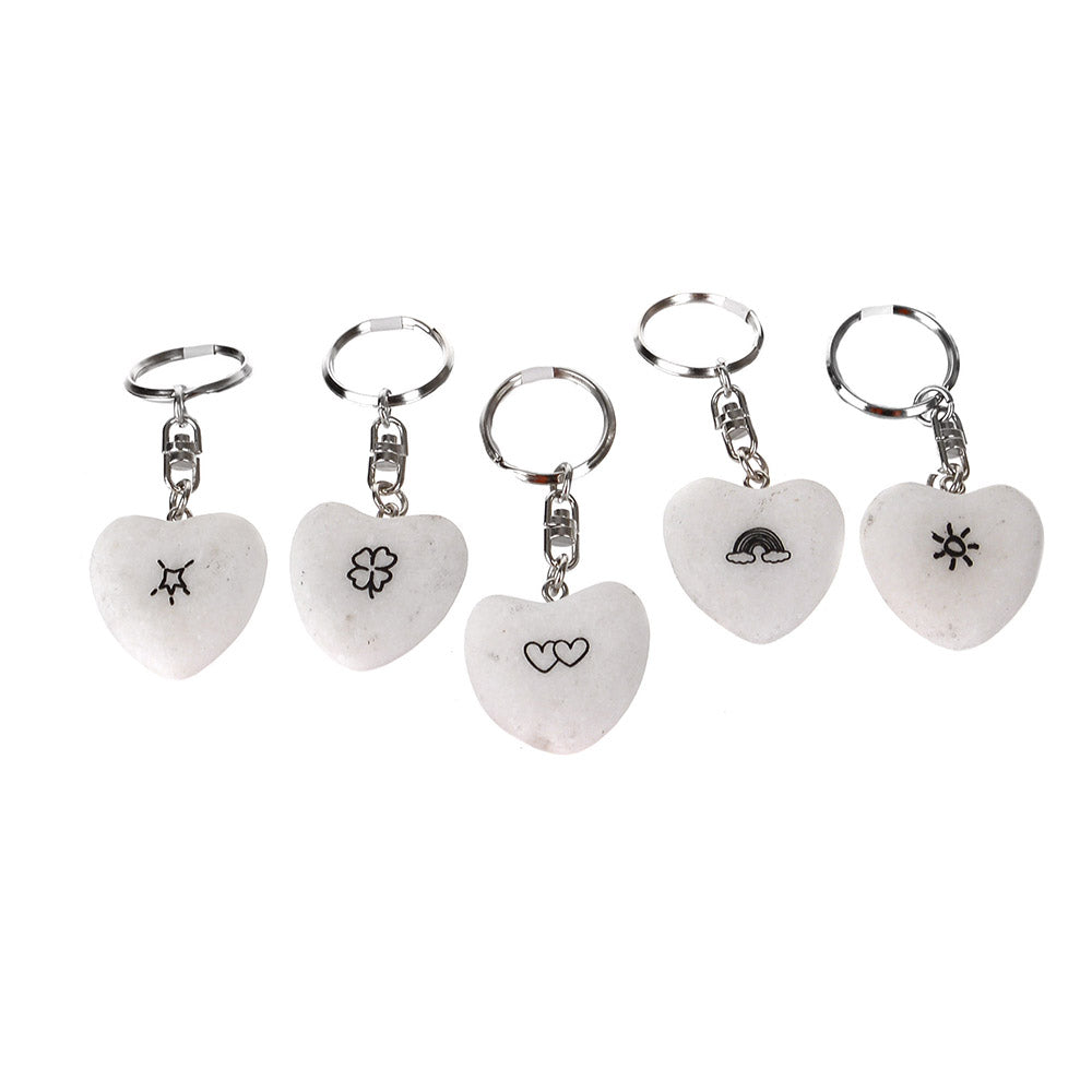Inspiration Key Ring Heart-Shaped - Karma Living