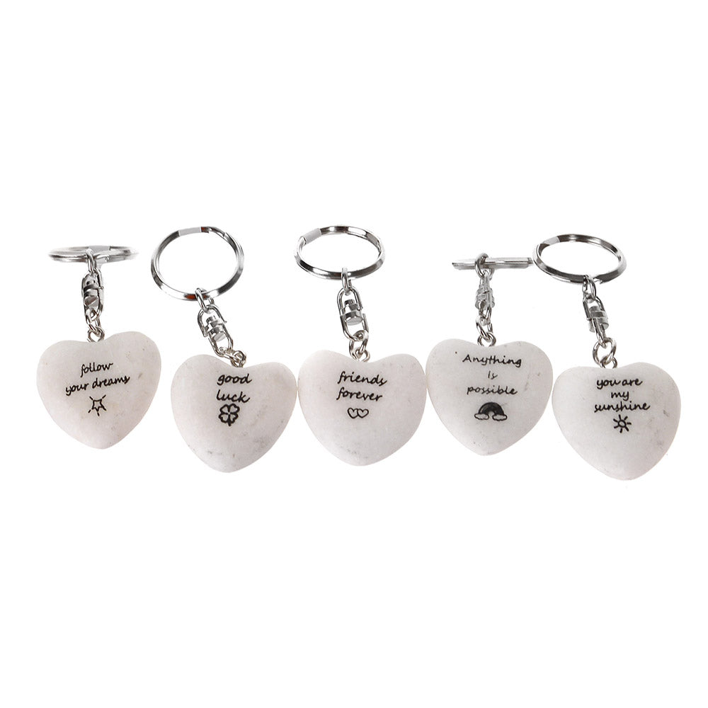 Inspiration Key Ring Heart-Shaped - Karma Living
