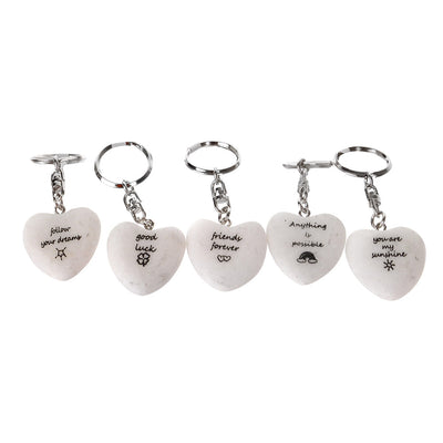 Inspiration Key Ring Heart-Shaped - Karma Living