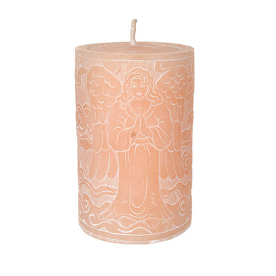 CANDLE Pillar Angel Vanilla Scented Cream 11x6cm